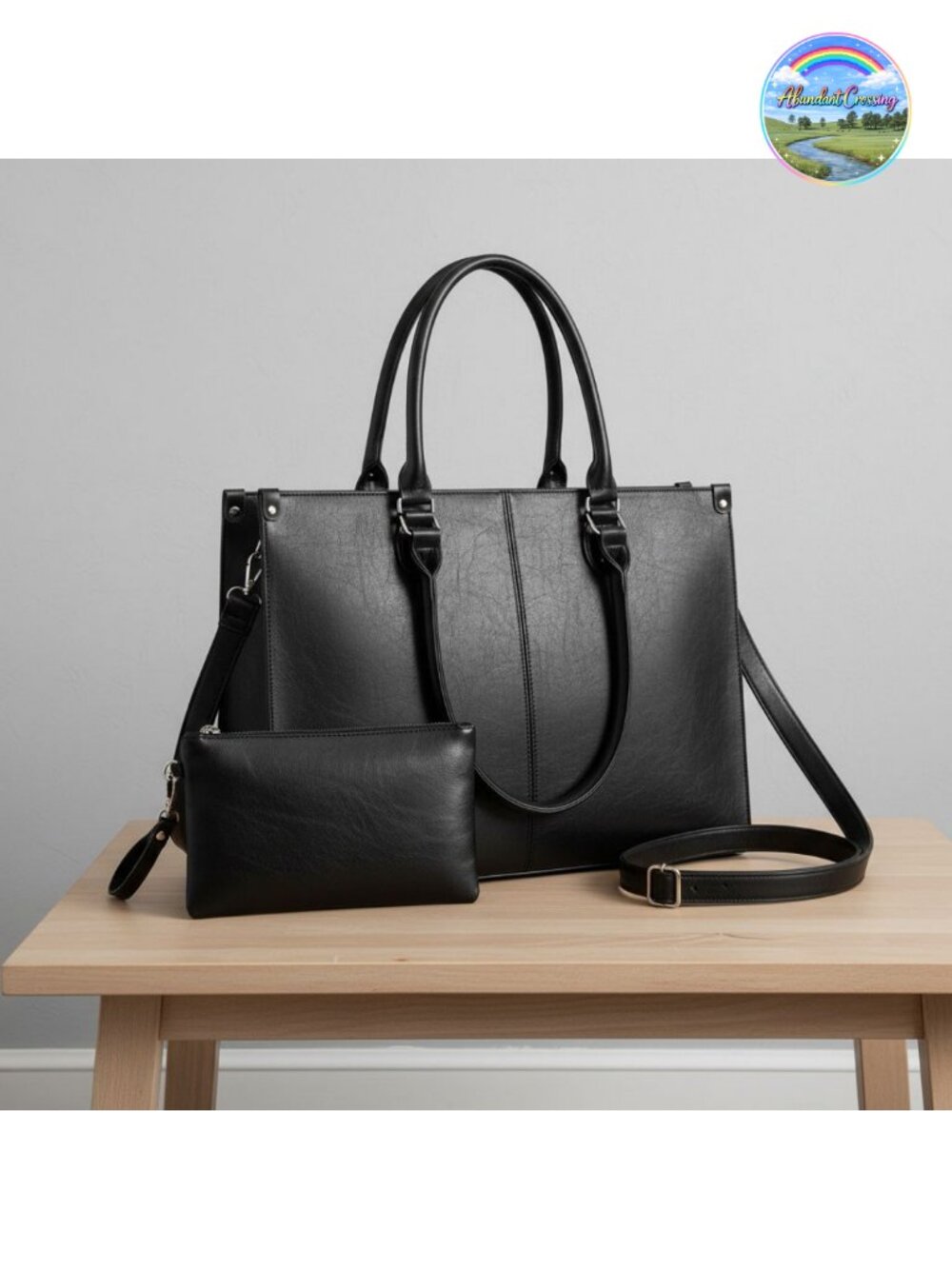 LOVEVOOK Laptop Tote Bag for Women, 15.6 Inch Professional Work Bag with
